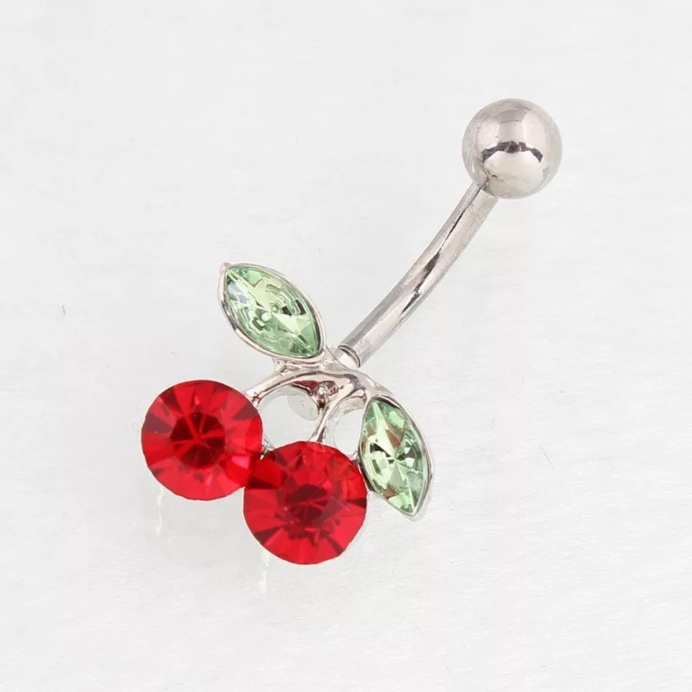 NWOT Cherry Belly Ring